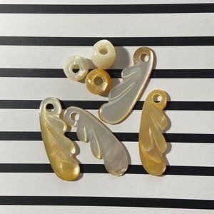 7 piece Mother of Pearl Jewelry making lot.